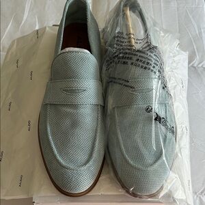 Aldo Men's Perforated Sky Blue Loafers